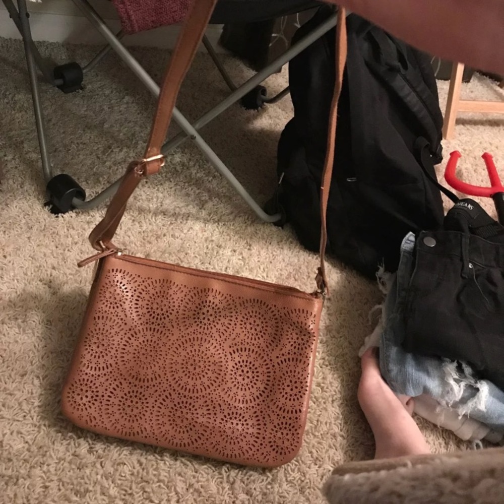 small brown cross body bag